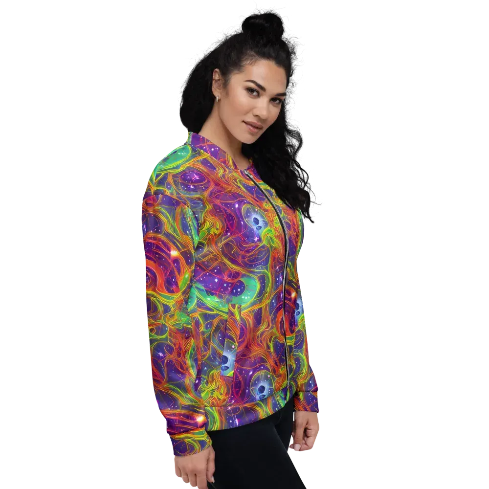 Plasma Dreams on Bomber Jacket — Right