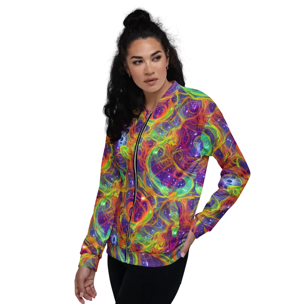 Plasma Dreams on Bomber Jacket — Left
