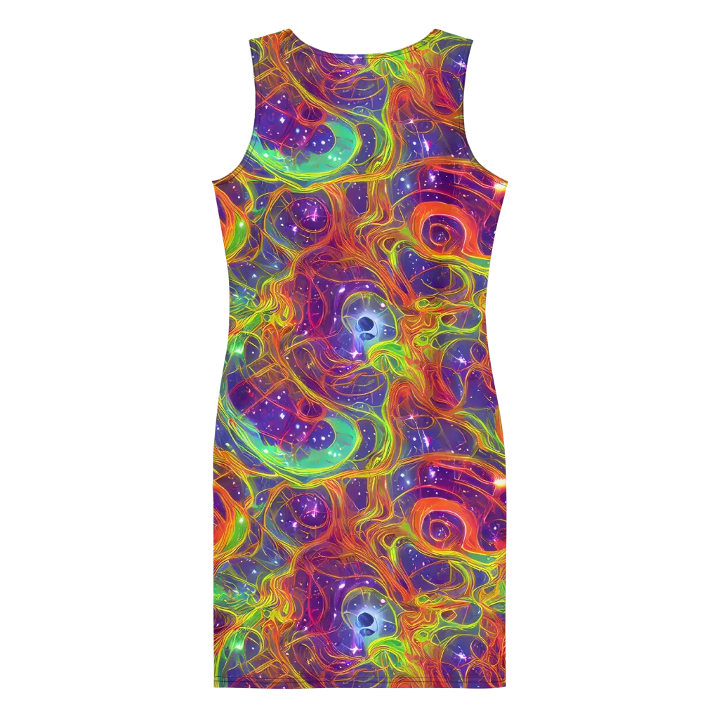 Plasma Dreams on Bodycon Dress — Back
