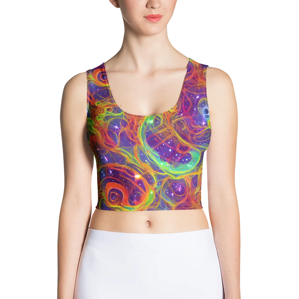 Plasma Dreams on Crop Top — Front