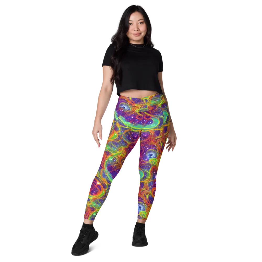 Plasma Dreams on Leggings with Pockets — Front