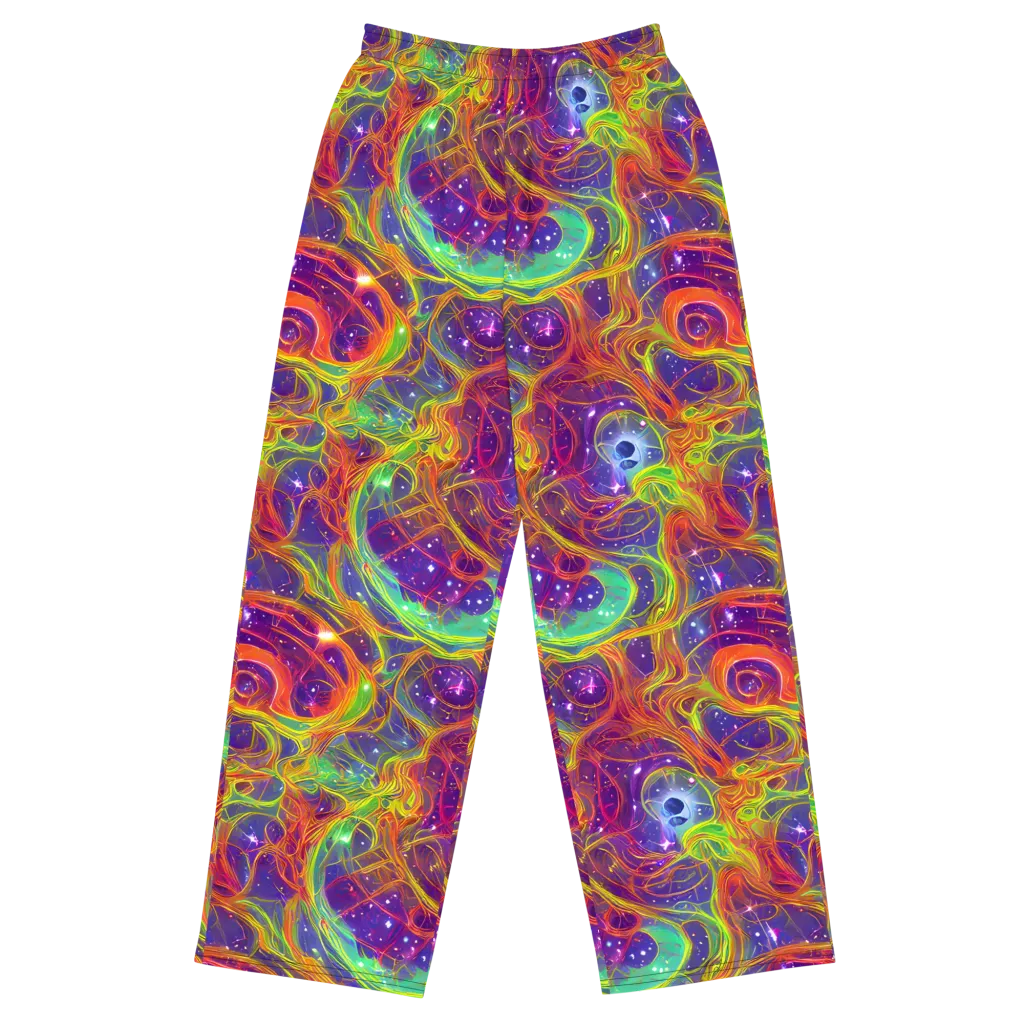 Plasma Dreams on Wide-Leg Pants — Front
