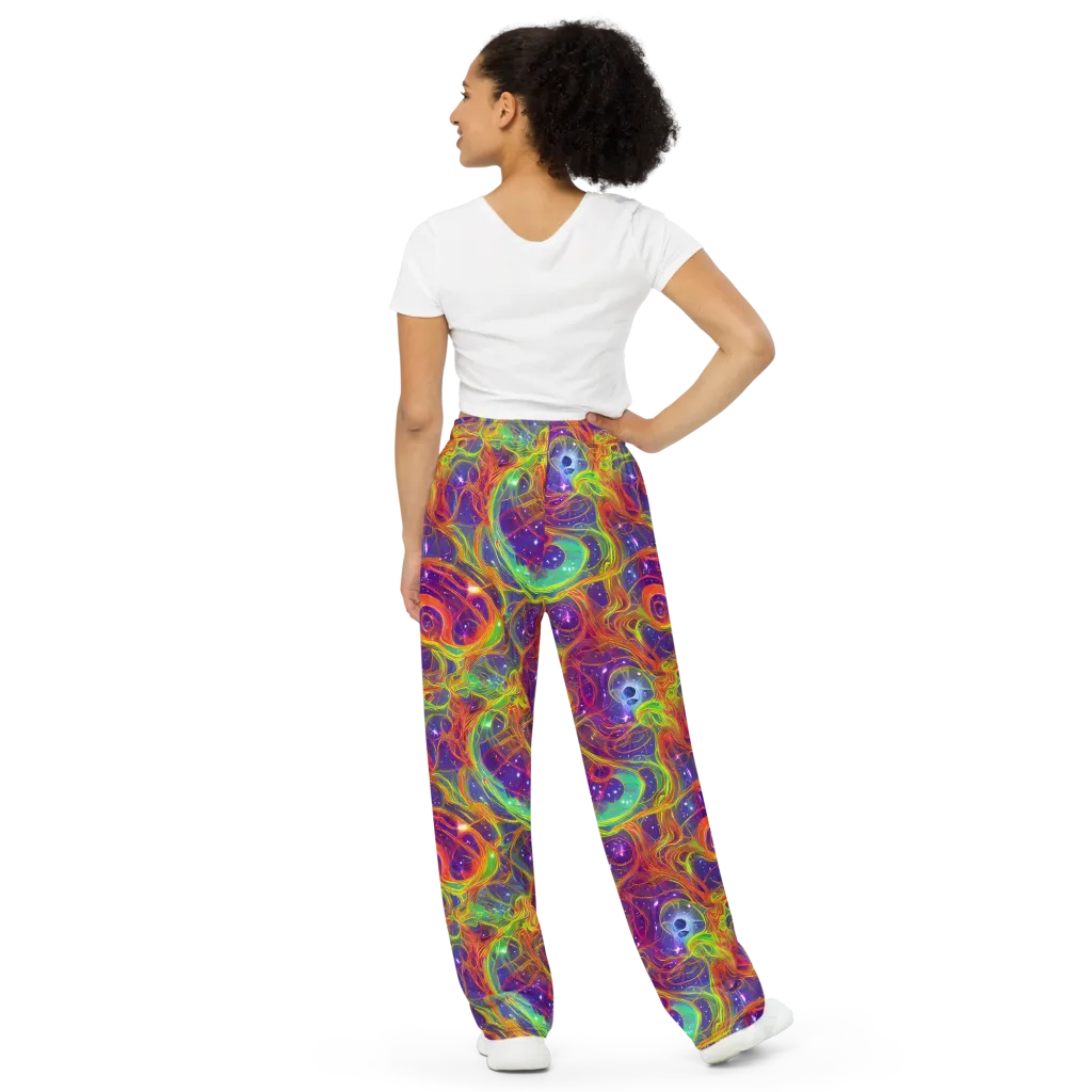 Plasma Dreams on Wide-Leg Pants — Back