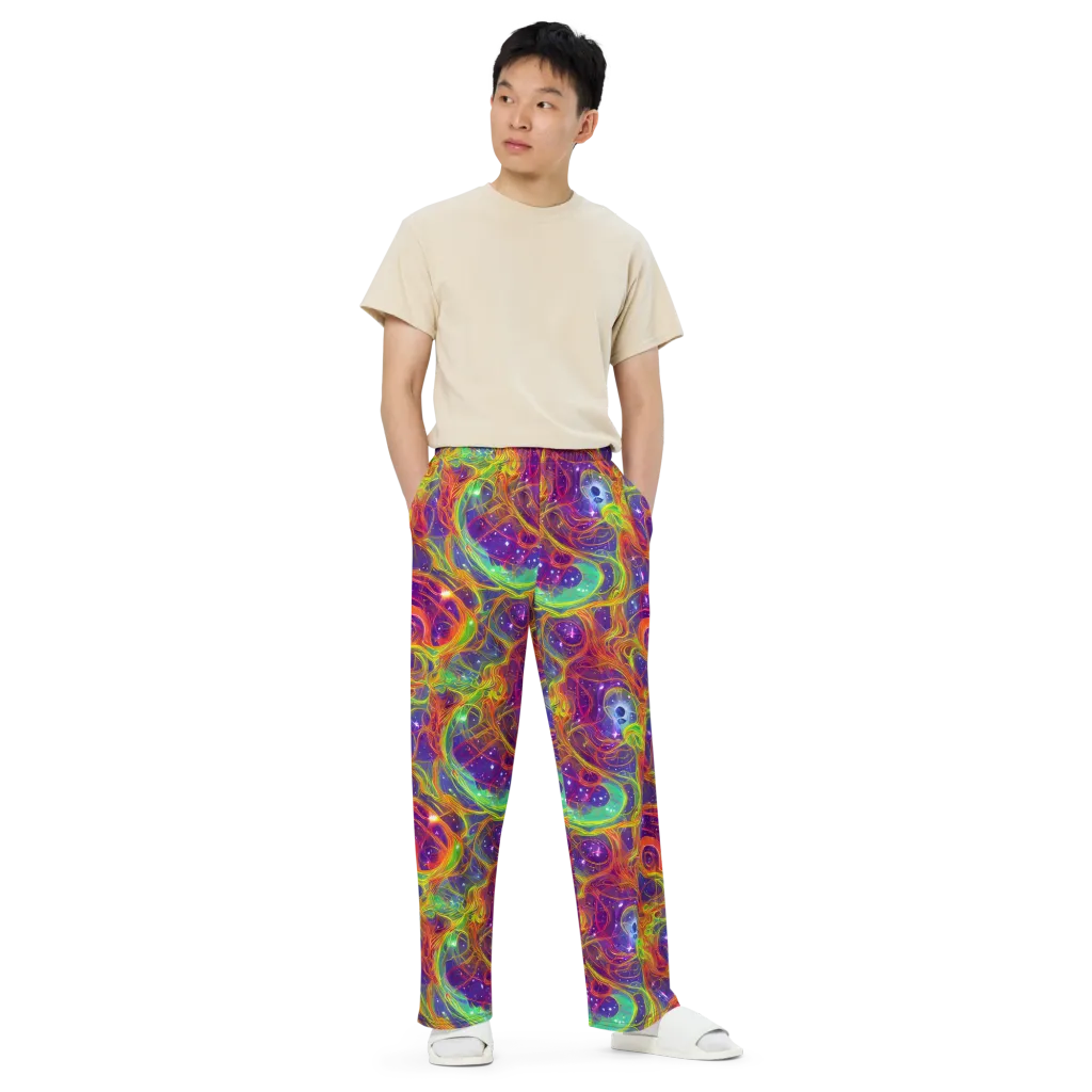 Plasma Dreams on Wide-Leg Pants — Front