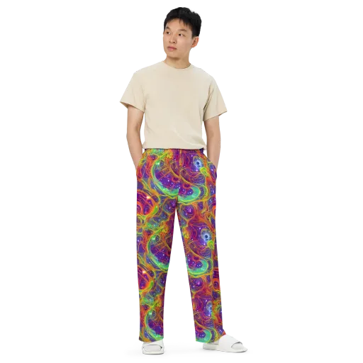 Plasma Dreams on a Wide-Leg Pants