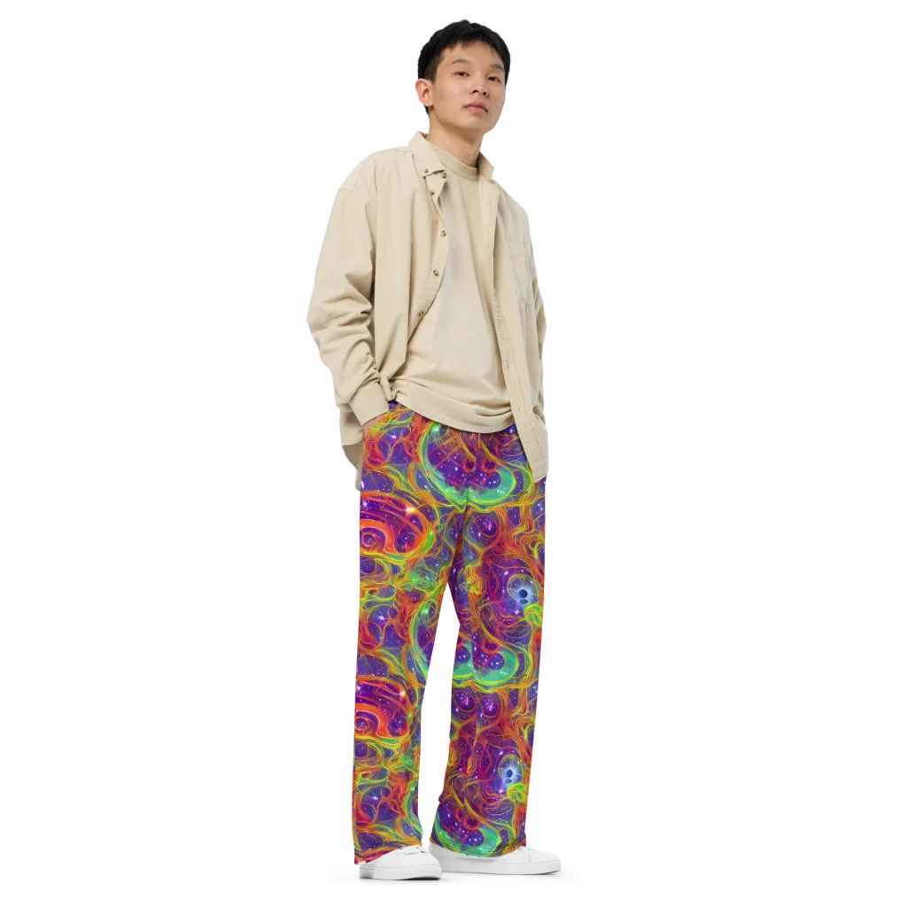 Plasma Dreams on Wide-Leg Pants — Right Front