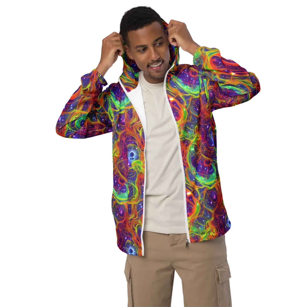 Plasma Dreams on Men's Windbreaker — Front