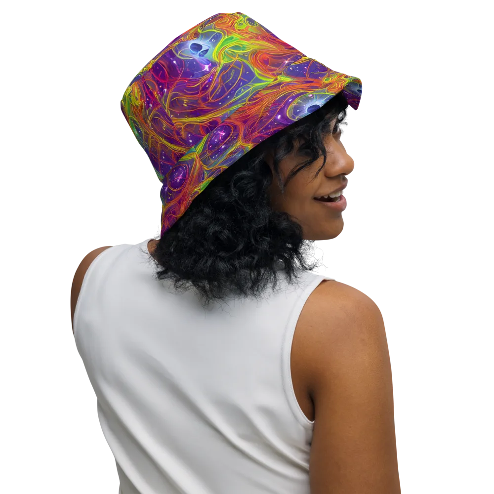 Plasma Dreams on Reversible Bucket Hat — Right Outside