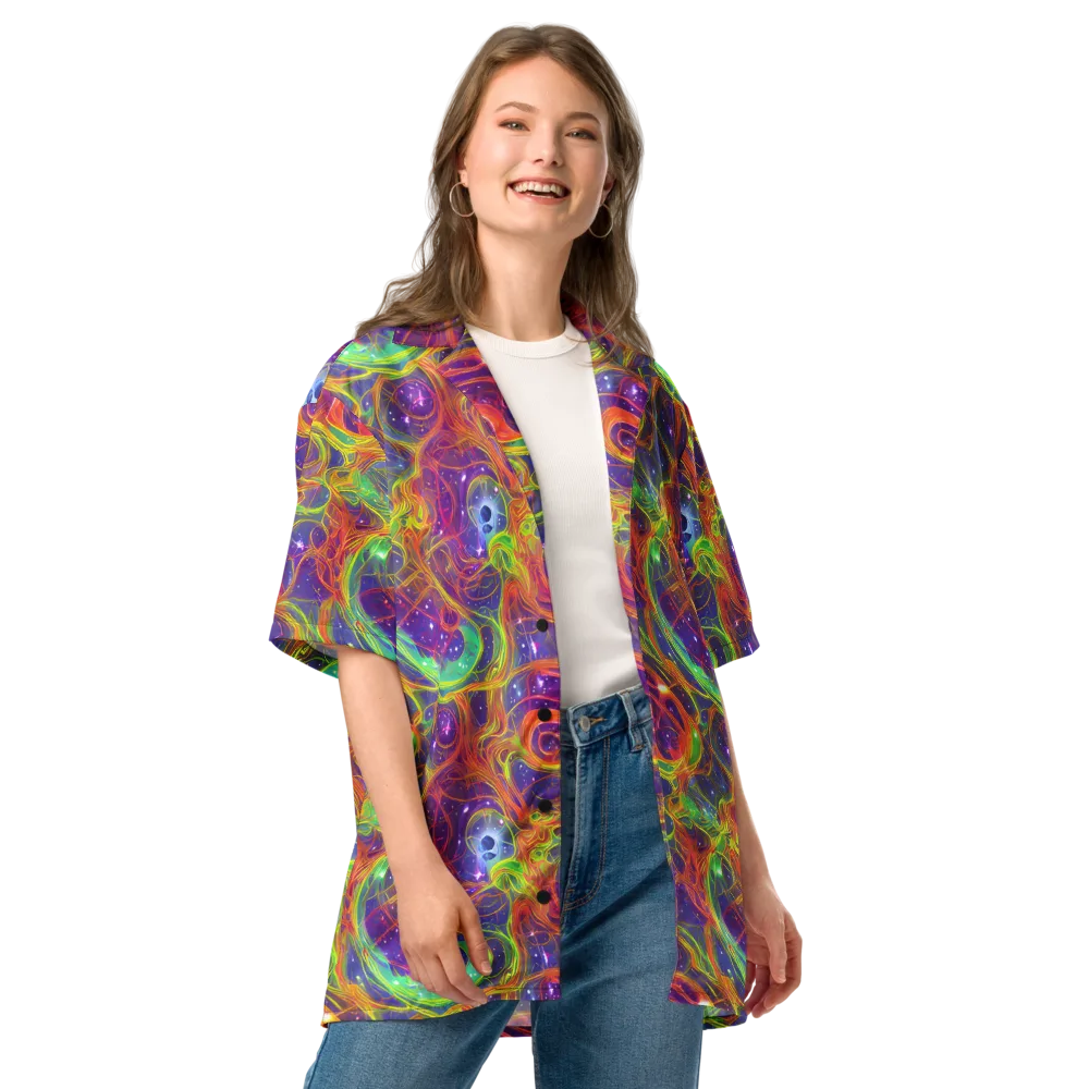 Plasma Dreams on Button Shirt — Front