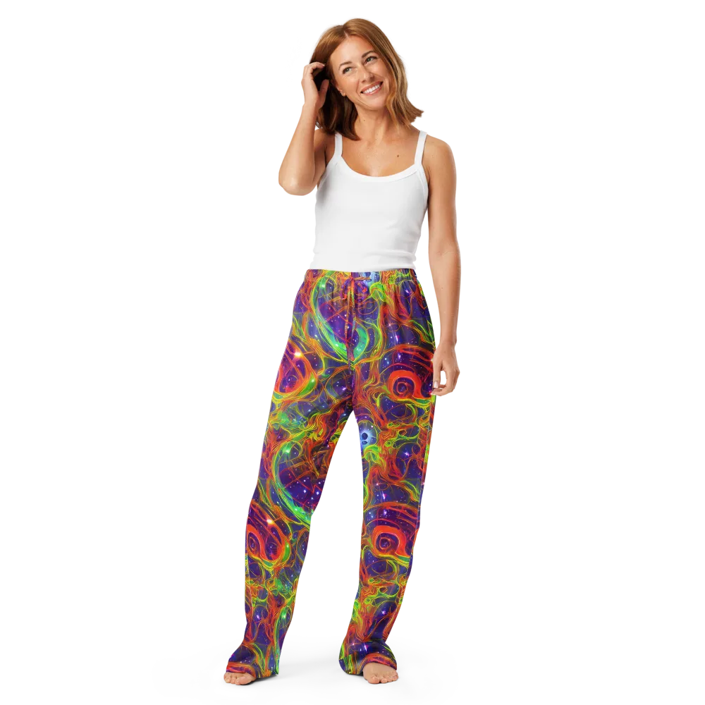 Plasma Dreams on Women's Pajama Pants — Front