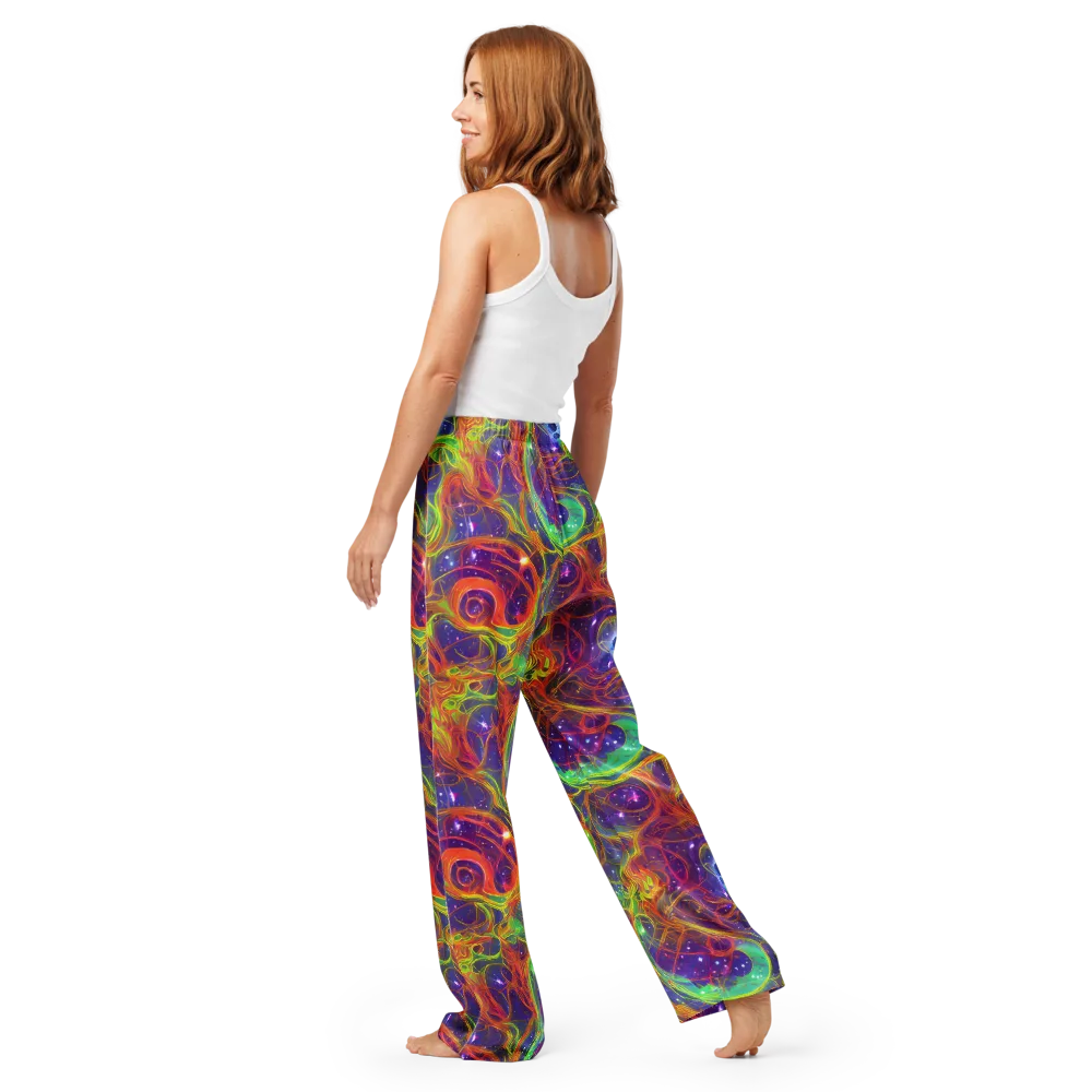 Plasma Dreams on Women's Pajama Pants — Back