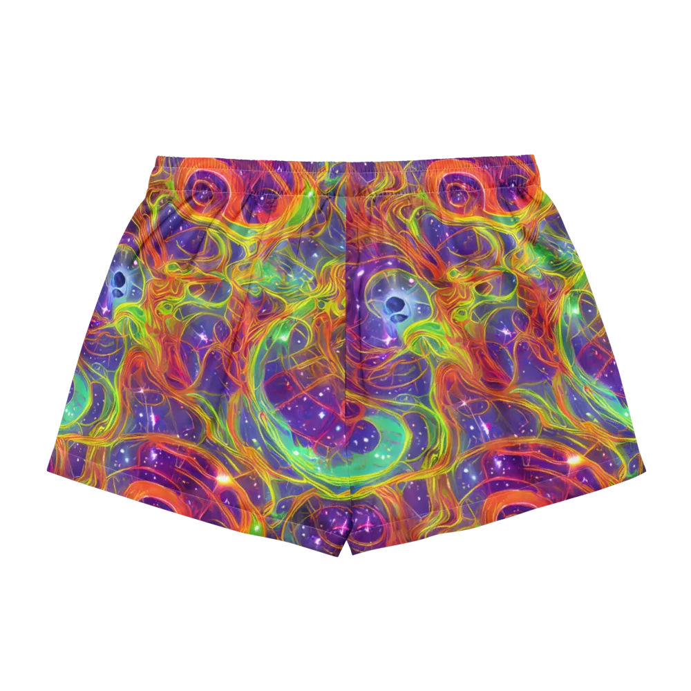 Plasma Dreams on Women's Pajama Shorts — Back