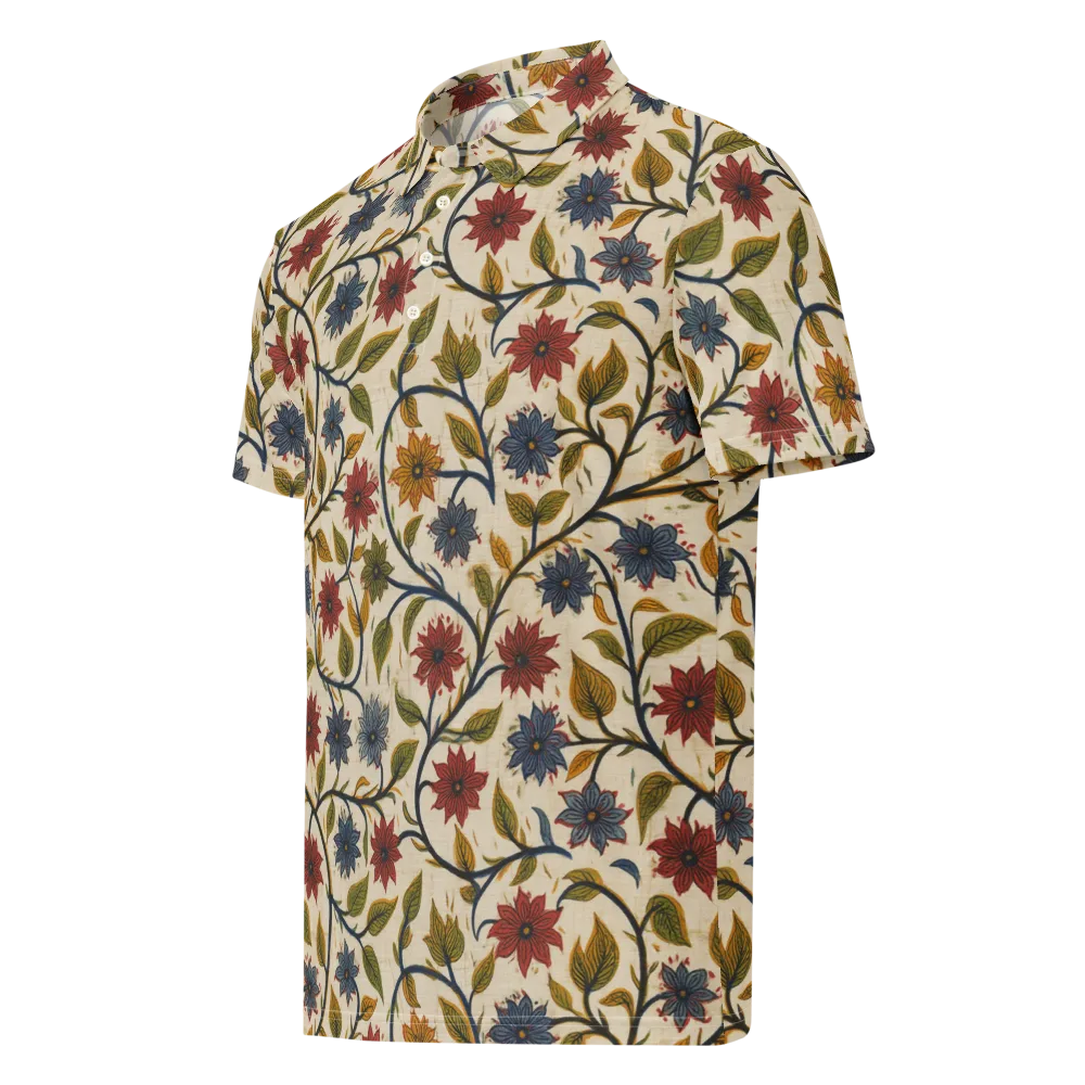 Heritage Vine on Men's Slim Fit Polo Shirt — Left Front