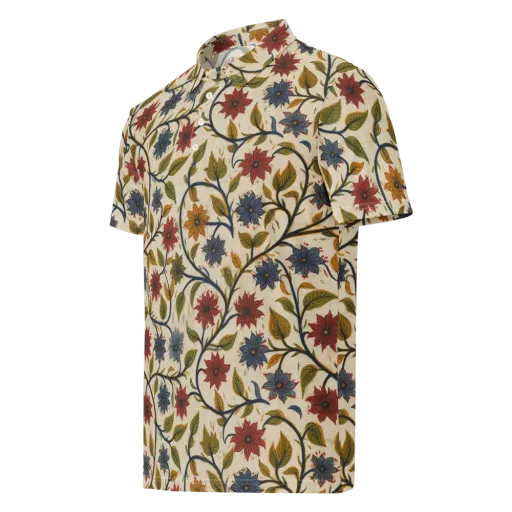 Heritage Vine on a Men's Slim Fit Polo Shirt