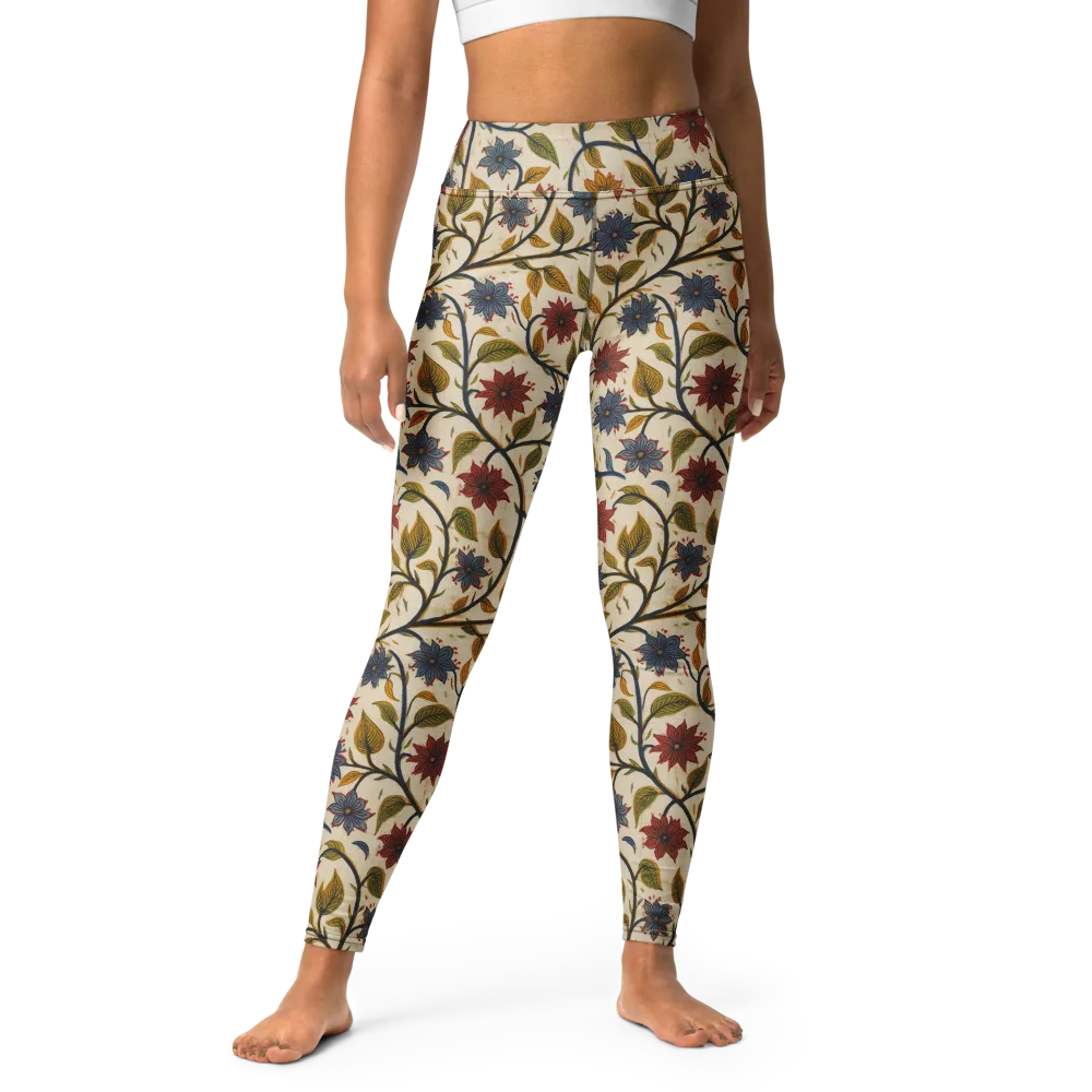 Heritage Vine on Yoga Leggings — Front