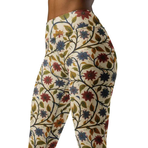 Heritage Vine on a Yoga Leggings