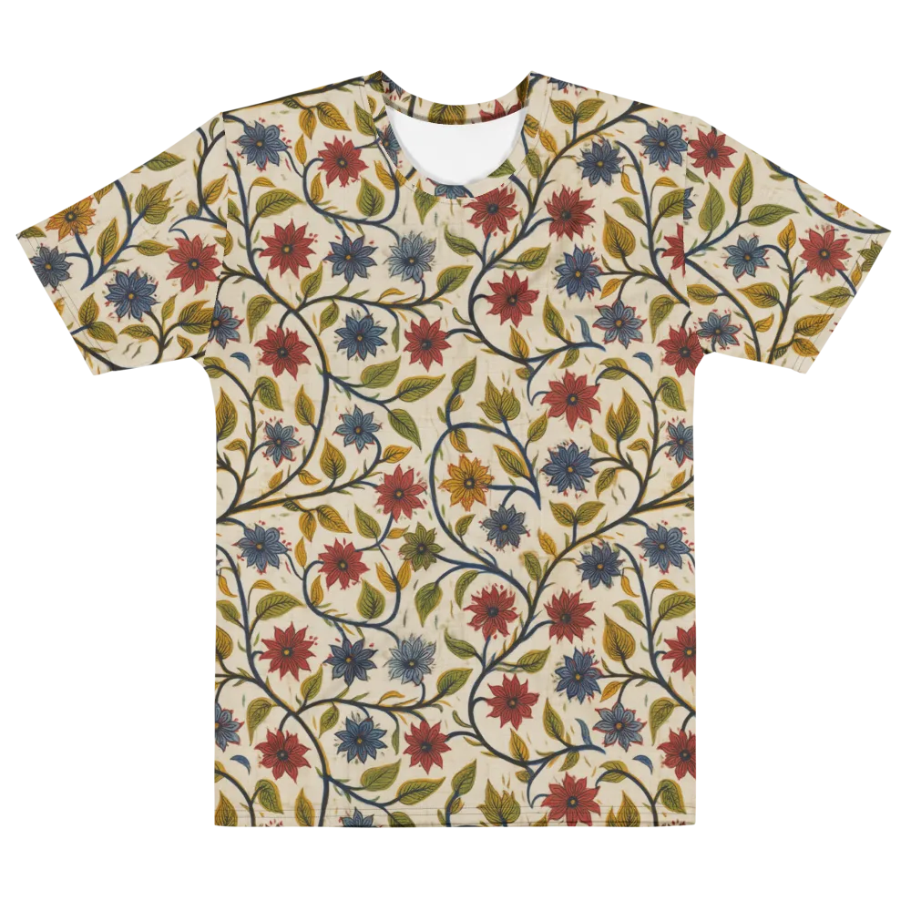Heritage Vine on Men's Cotton Crew Neck T-Shirt — Front