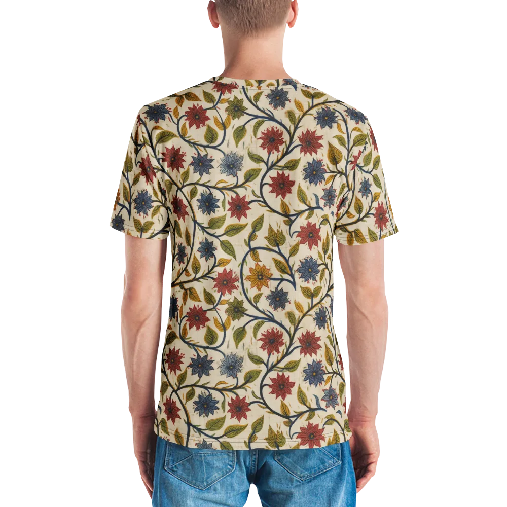 Heritage Vine on Men's Crew Neck T-Shirt — Back