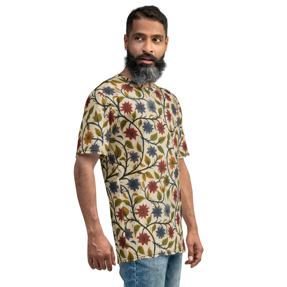 Heritage Vine on Men's Crew Neck T-Shirt — Right