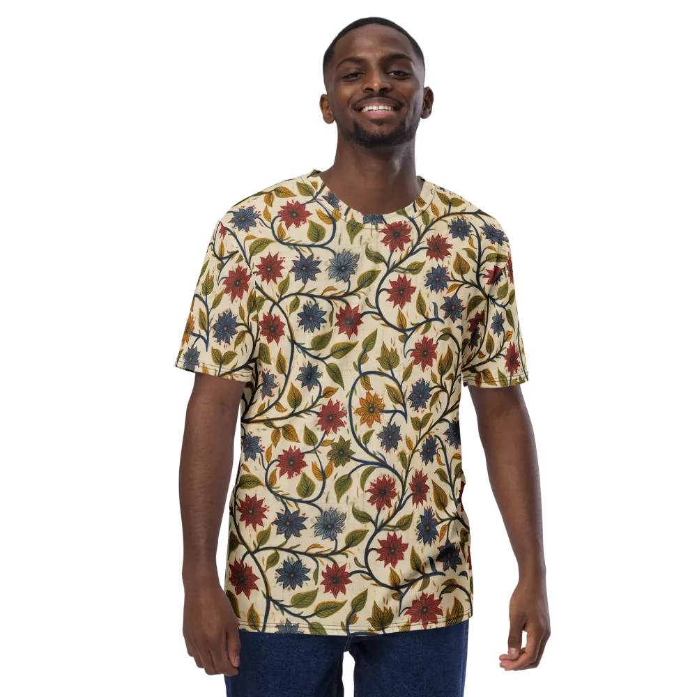 Heritage Vine on Men's Crew Neck T-Shirt — Front