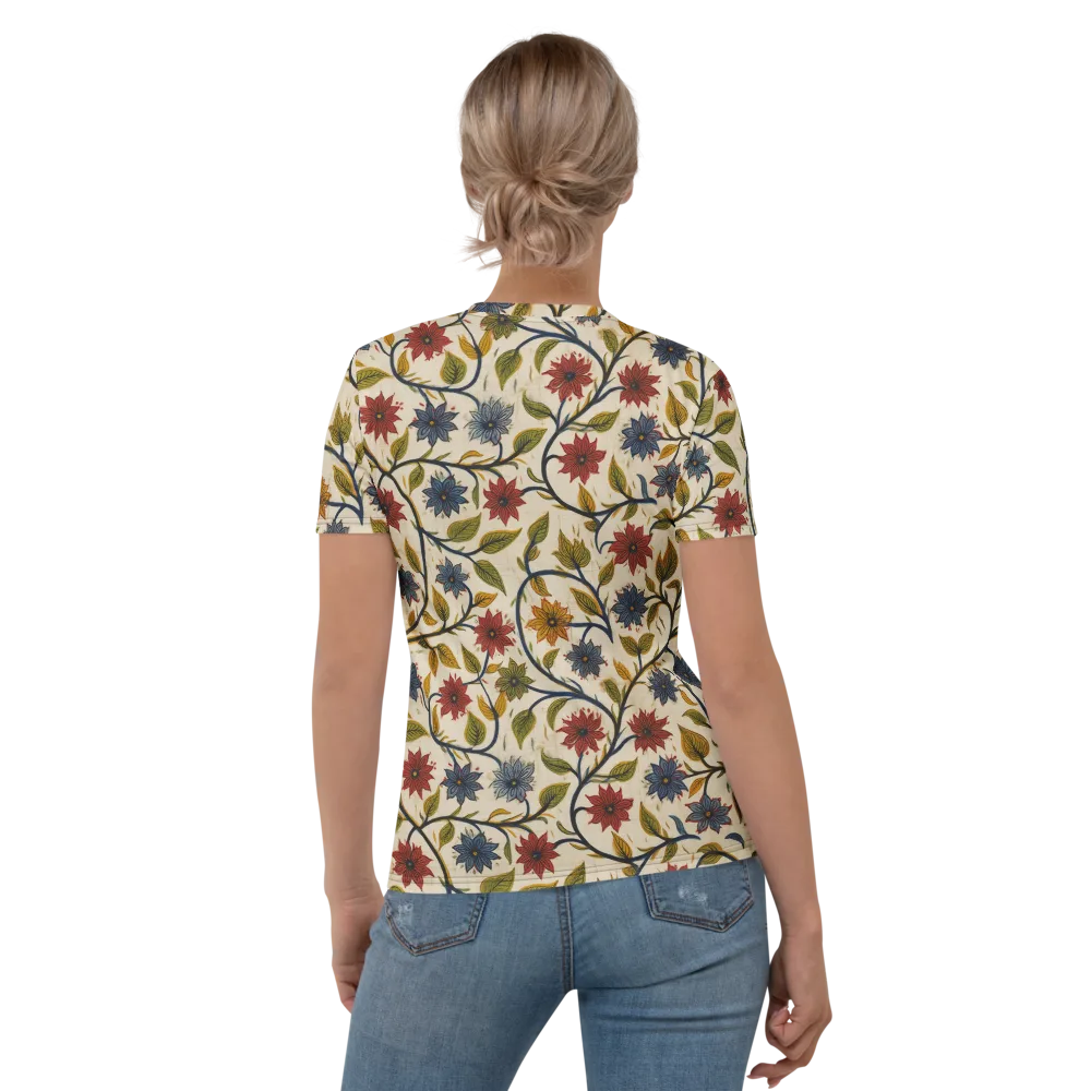 Heritage Vine on Women's Crew Neck T-Shirt — Back