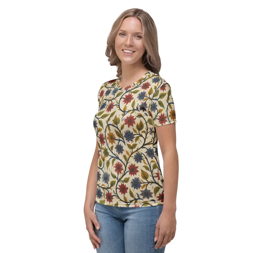 Heritage Vine on Women's Crew Neck T-Shirt — Left