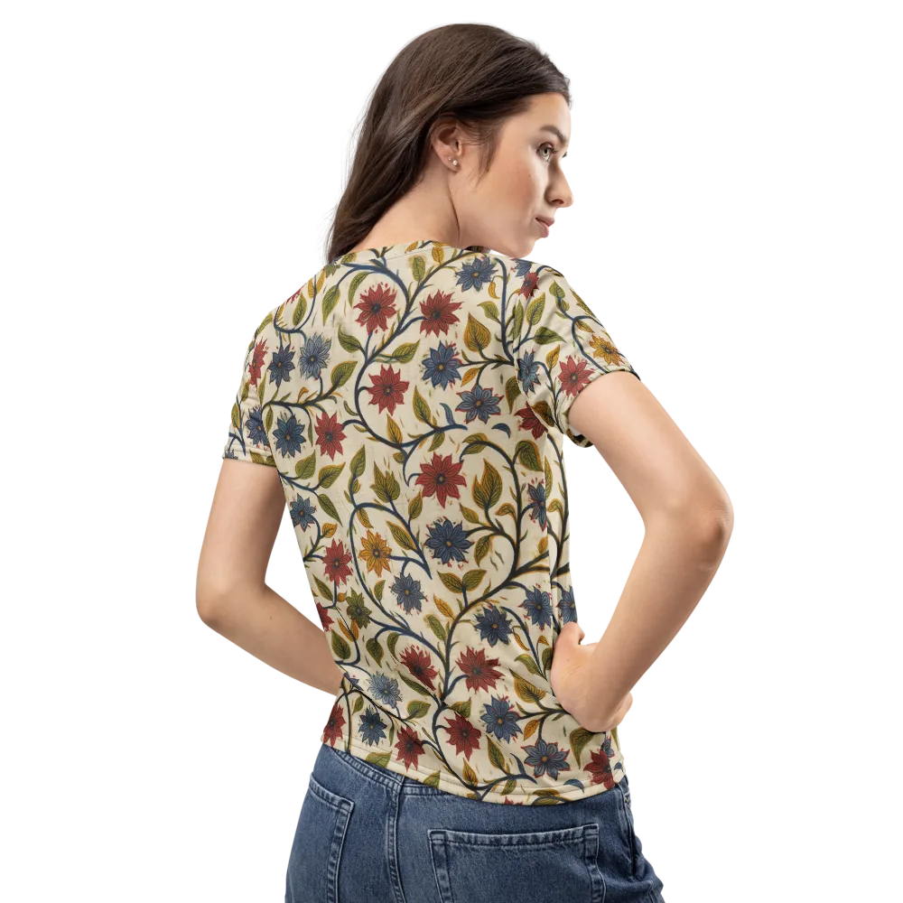 Heritage Vine on Women's Crew Neck T-Shirt — Back