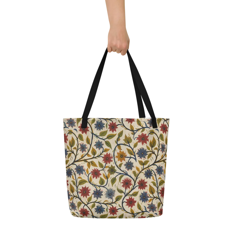 Heritage Vine on Large Tote Bag W/ Pocket — Front
