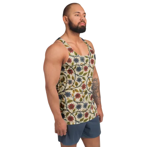 Heritage Vine on a Men's Tank Top