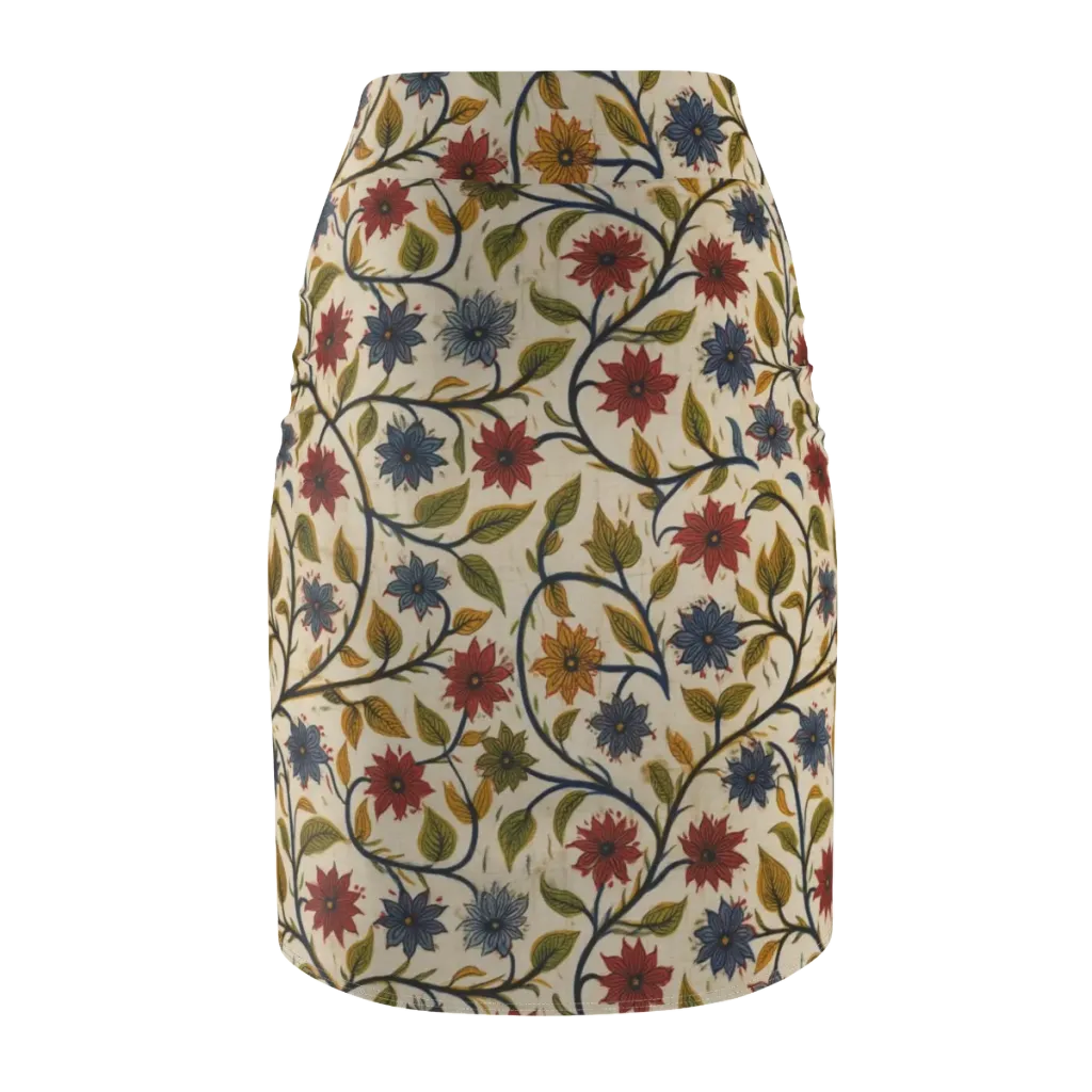 Heritage Vine on Pencil Skirt — Back