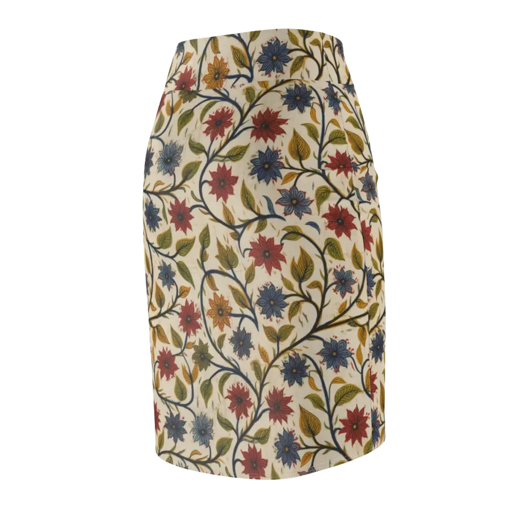Heritage Vine on Pencil Skirt — Back Side