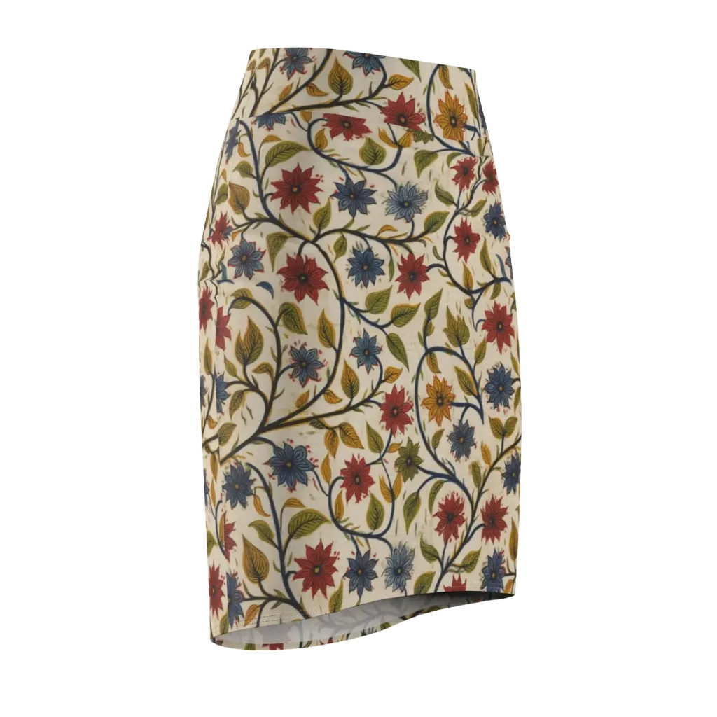 Heritage Vine on Pencil Skirt — Front Side