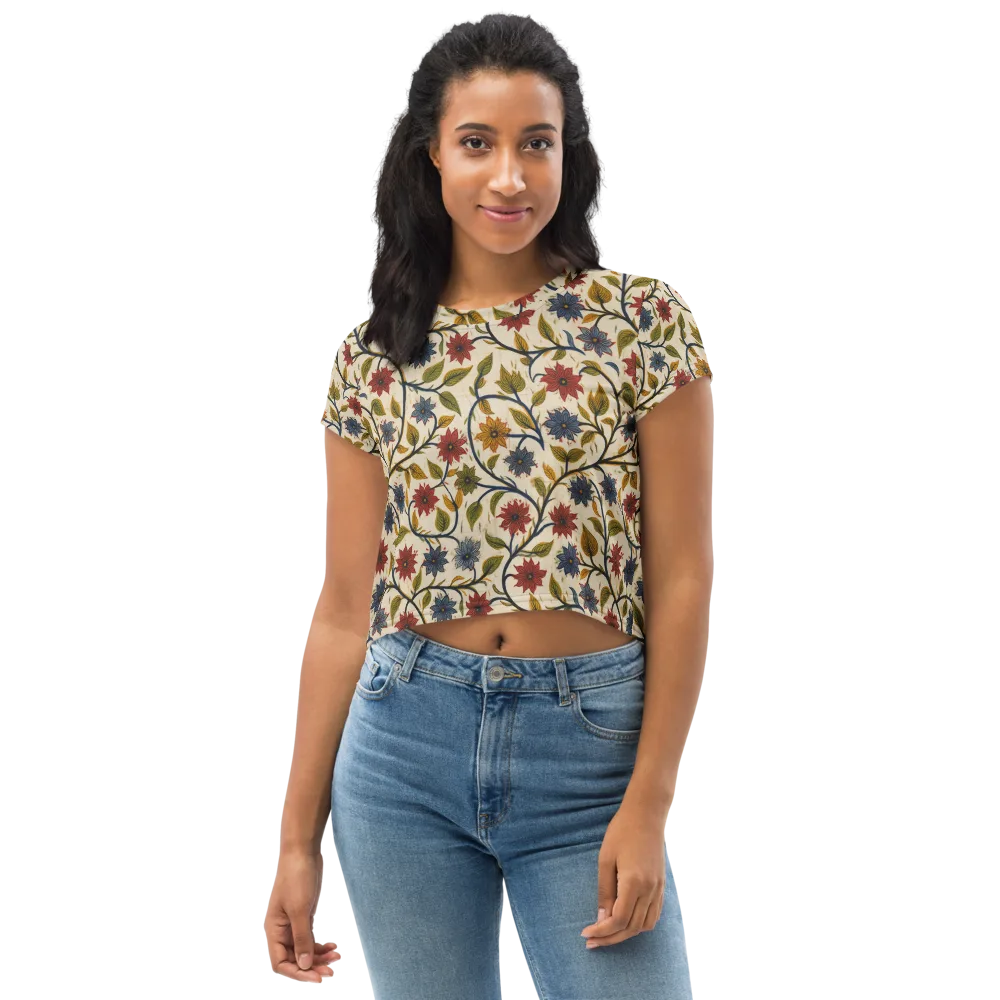 Heritage Vine on Crop Tee — Front
