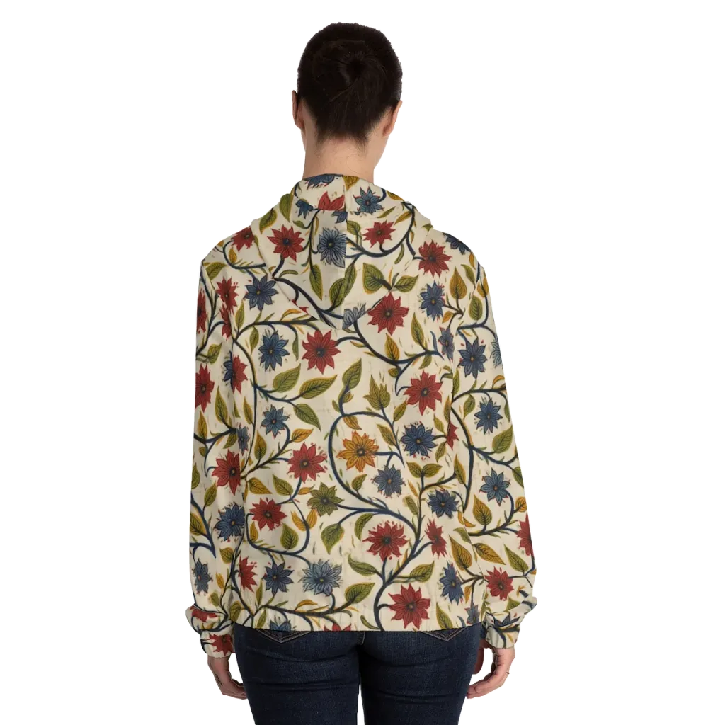 Heritage Vine on Women's Full-Zip Hoodie — Back On Person