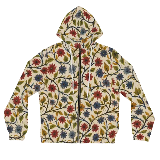 Heritage Vine on a Women's Full-Zip Hoodie