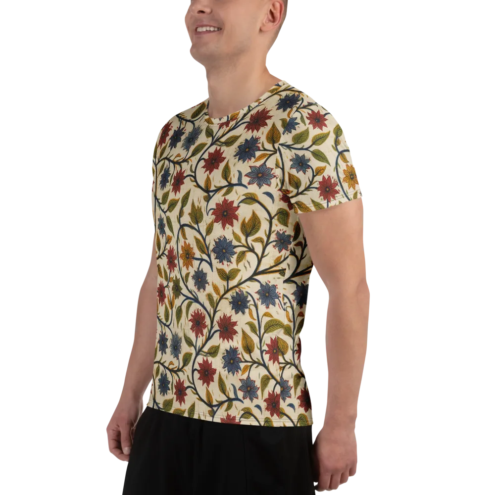 Heritage Vine on Men's Athletic T-Shirt — Left