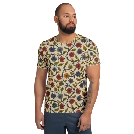 Heritage Vine on a Men's Athletic T-Shirt