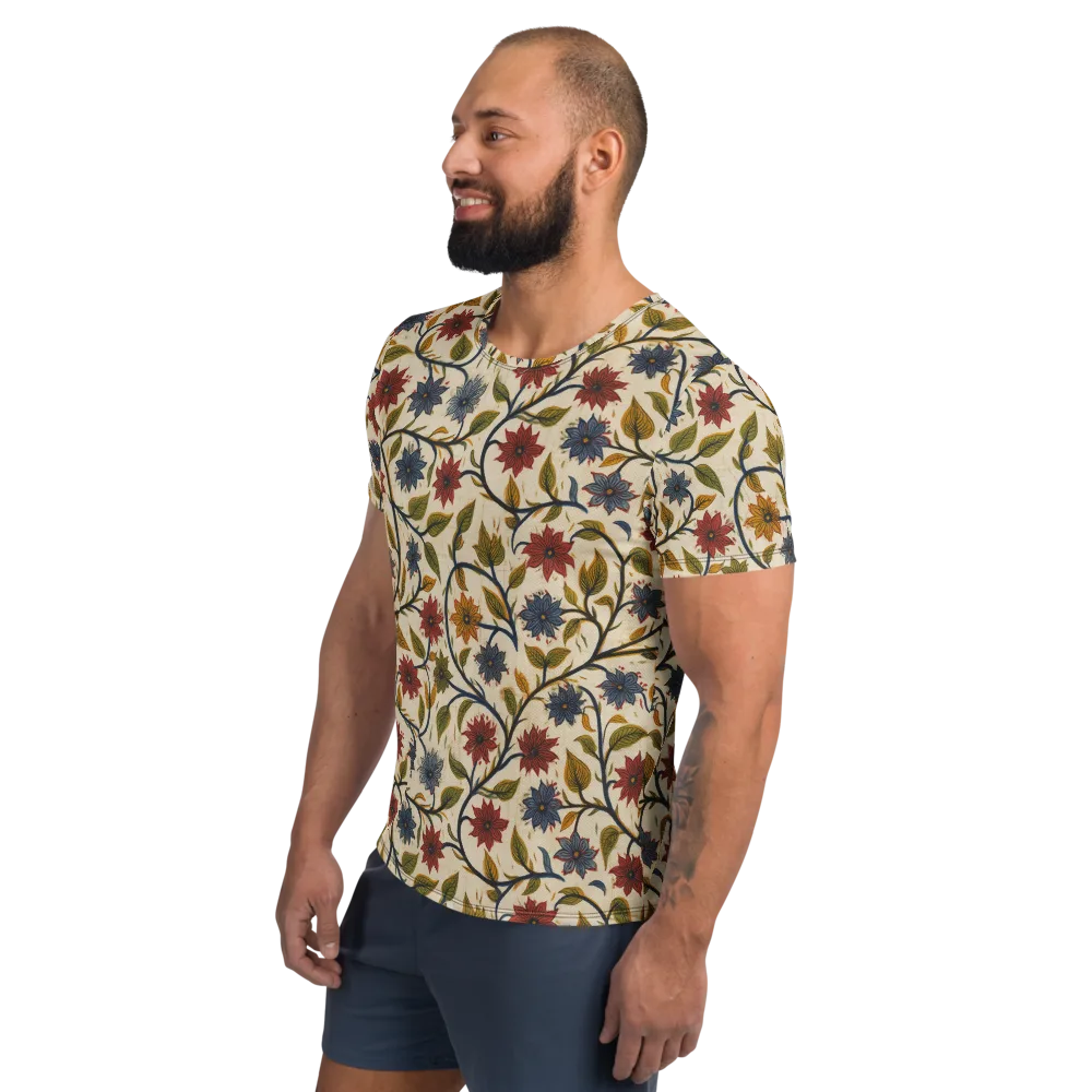 Heritage Vine on Men's Athletic T-Shirt — Left