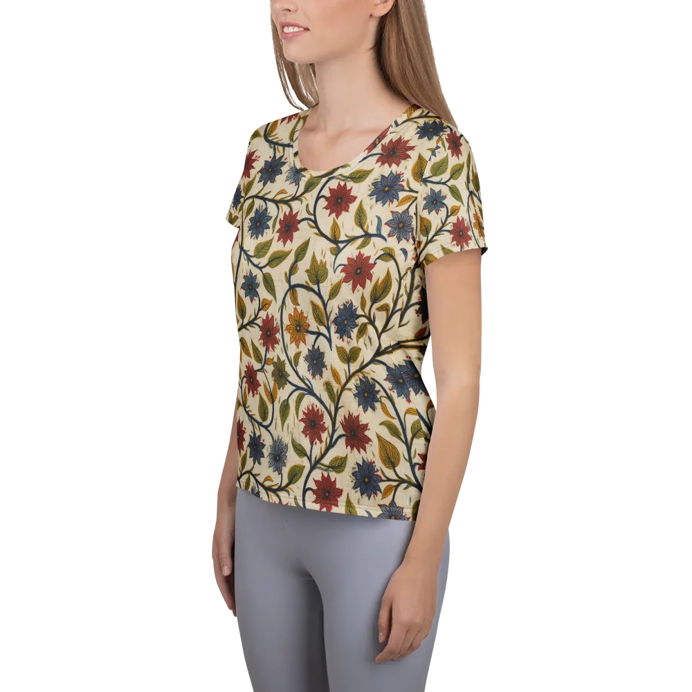 Heritage Vine on Women's Athletic T-Shirt — Left