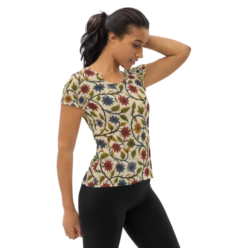Heritage Vine on a Women's Athletic T-Shirt