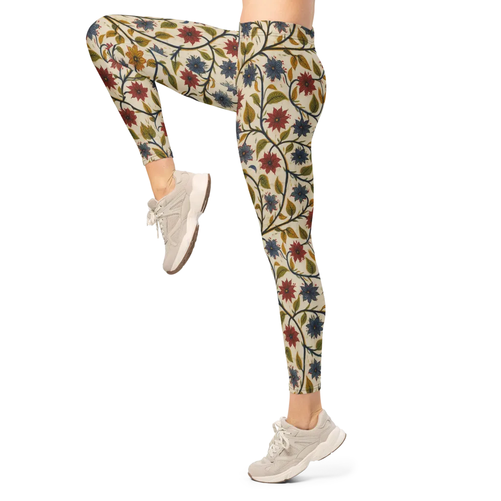 Heritage Vine on Leggings — Left