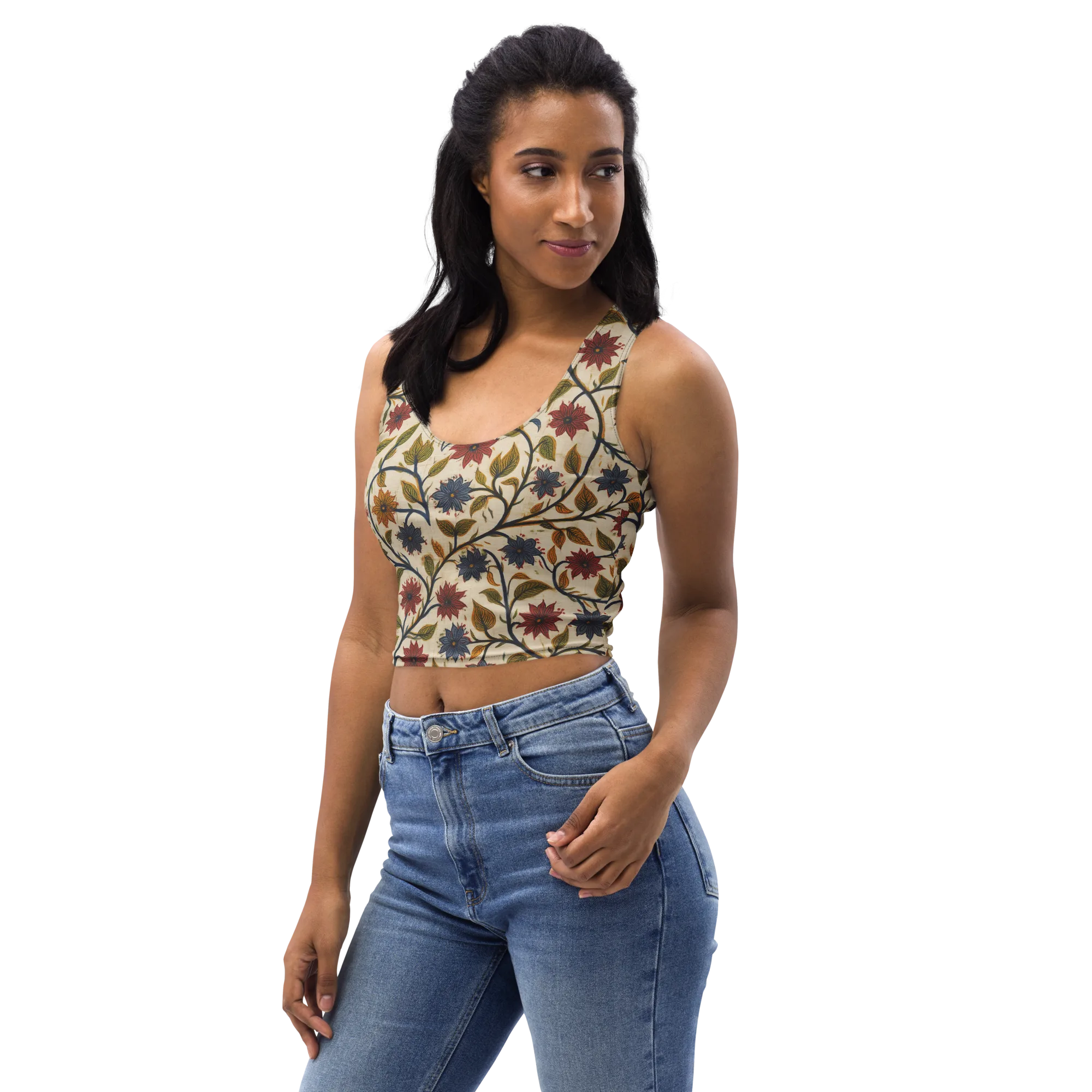 Heritage Vine on Crop Top — Left Front