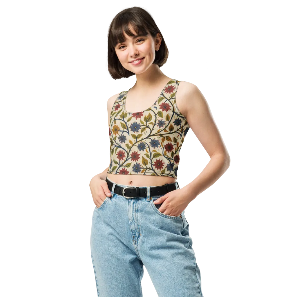 Heritage Vine on Crop Top — Front