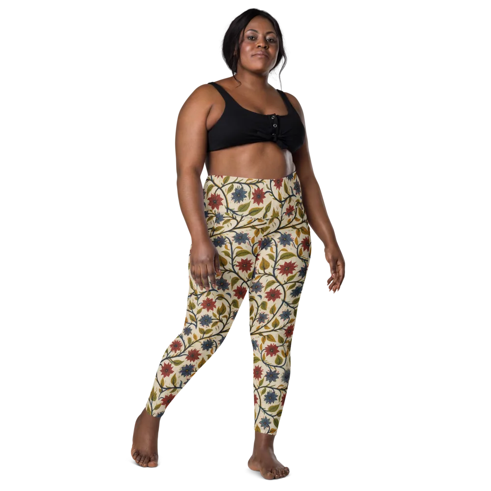 Heritage Vine on Leggings with Pockets — Front