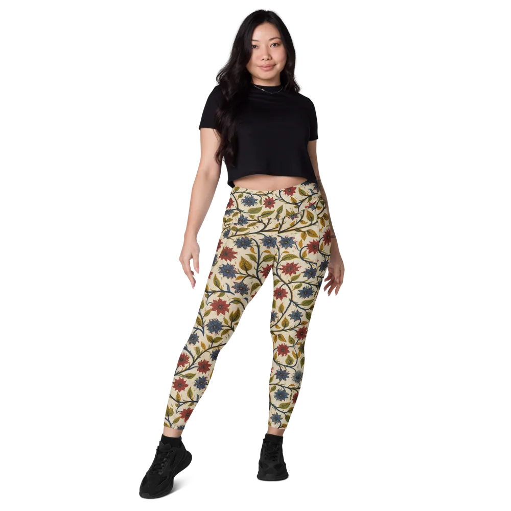 Heritage Vine on Leggings with Pockets — Front