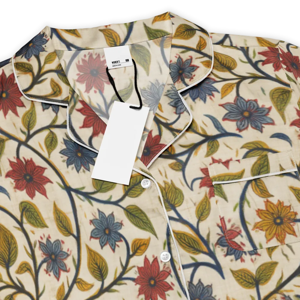 Heritage Vine on Women's Short Sleeve Pajama Top — Product details
