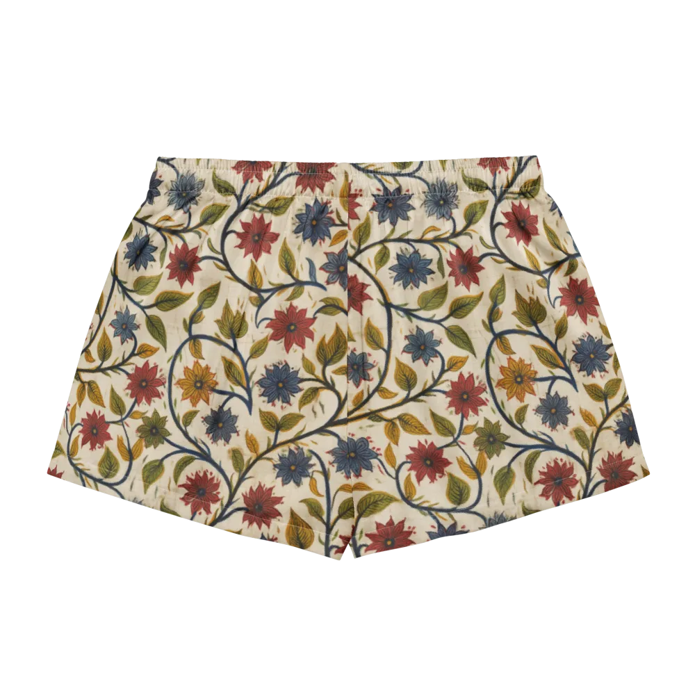 Heritage Vine on Women's Pajama Shorts — Back