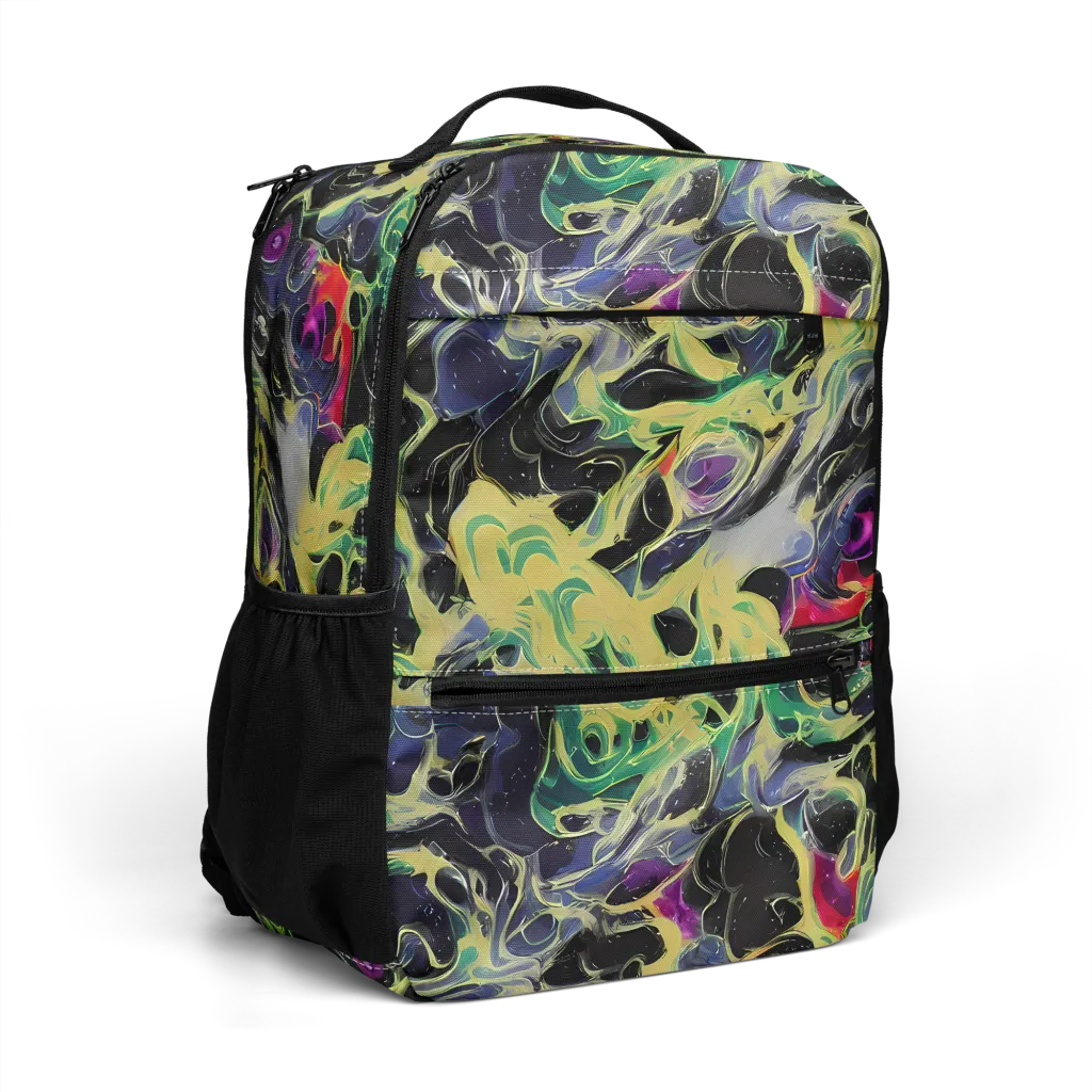 Neon Eclipse on Utility Backpack — Right Front