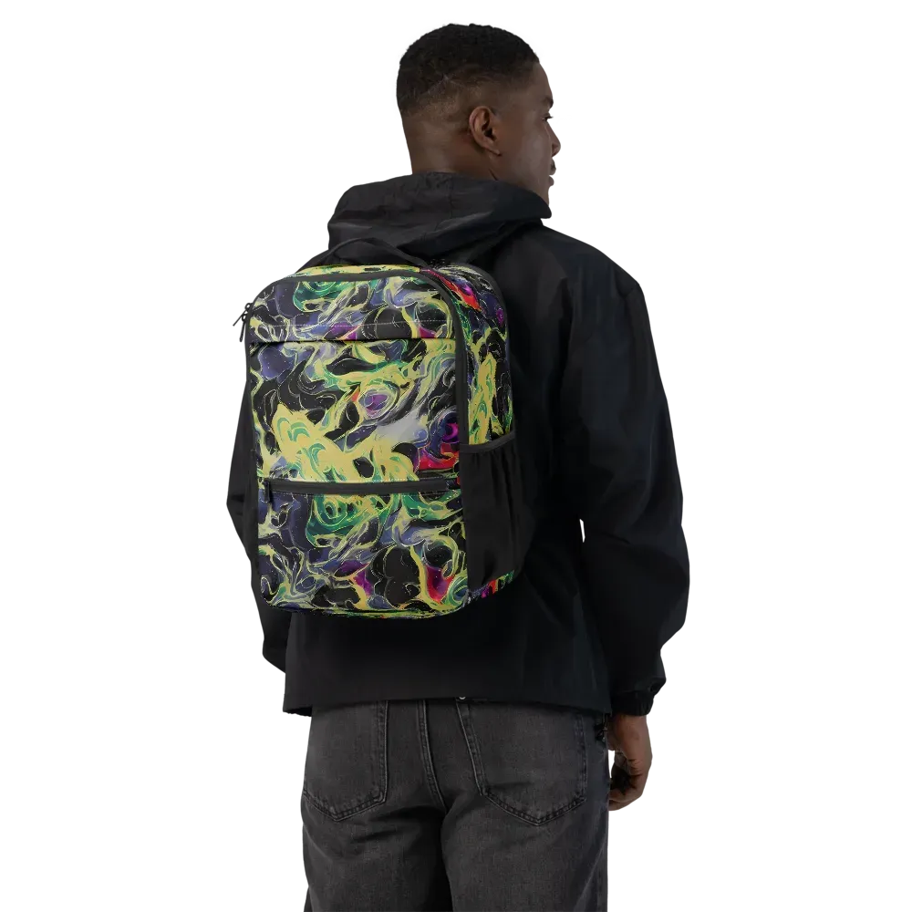 Neon Eclipse on Utility Backpack — Back
