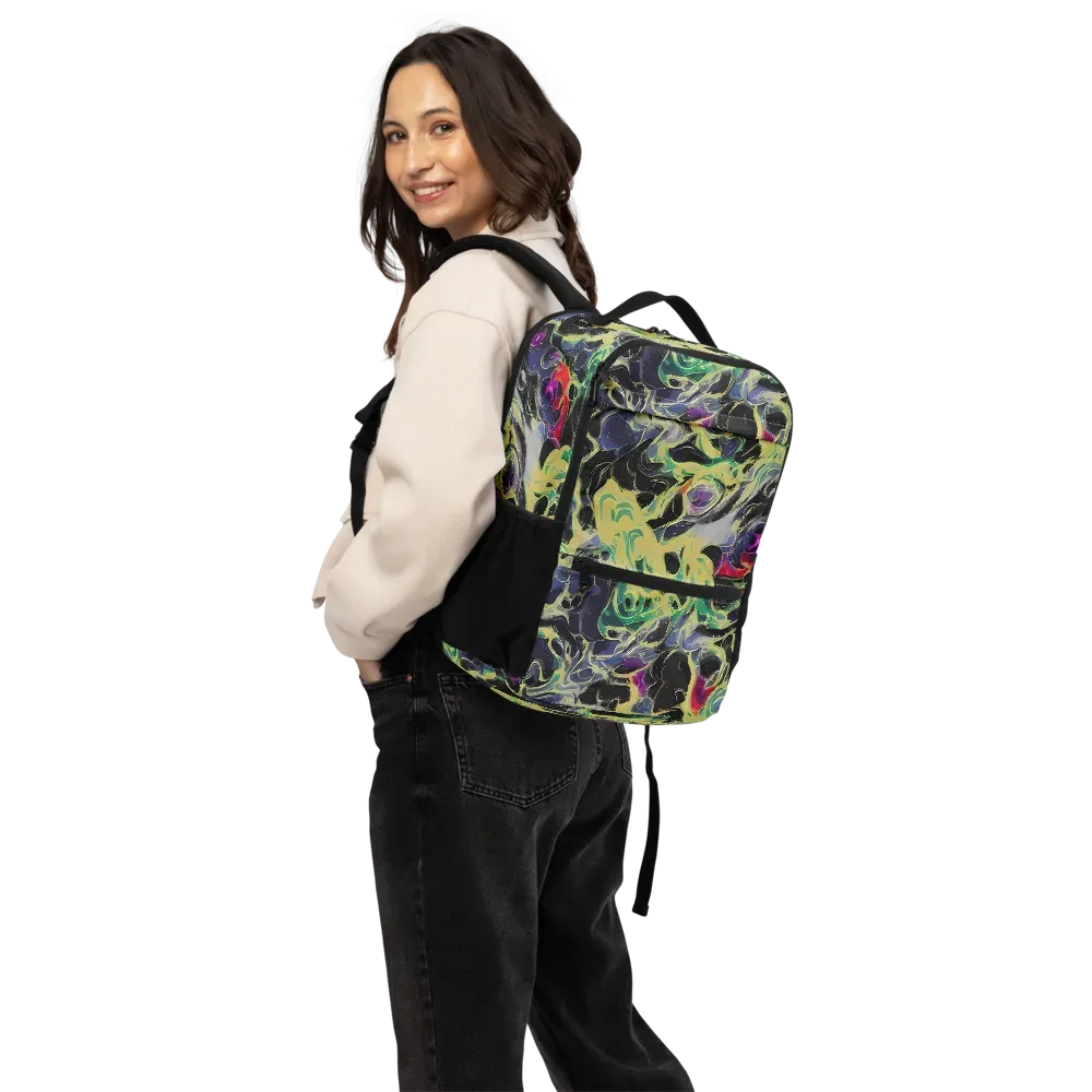 Neon Eclipse on Utility Backpack — Back